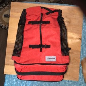 New Small Dog Carrier Backpack with expanding bottom for more room.
